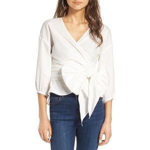 WAYF White Wrap Top